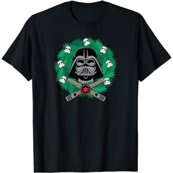 Other - Star Wars Darth Vader Helmet Holiday Christmas Wreath T-Shirt